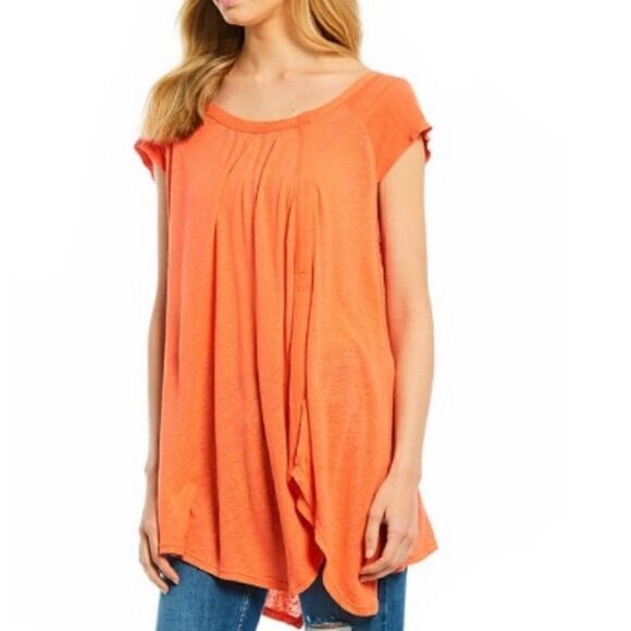 ⭐️NWT MSRP $58 Free People Keep it Casual Tee Women's Size Small - Picture 2 of 7